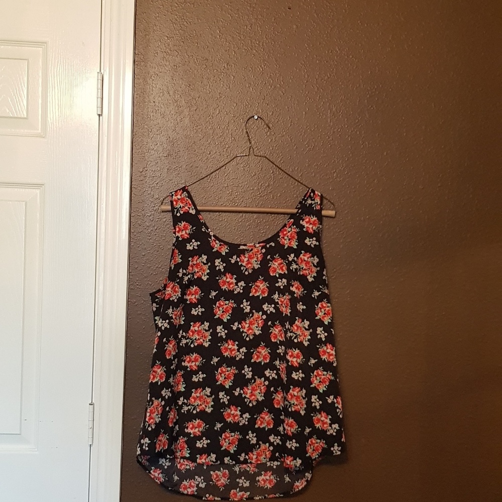 Black rose blouse